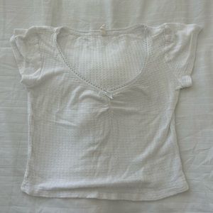 pacsun white bow top